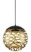 George Kovacs P934-688-L Golden Eclipse LED Pendant, Coal And Honey Gold Alternate Image.jpg