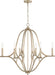 Capital Lighting 450061BS Claire Six Light Chandelier, Brushed Champagne Alternate Image 4.jpg