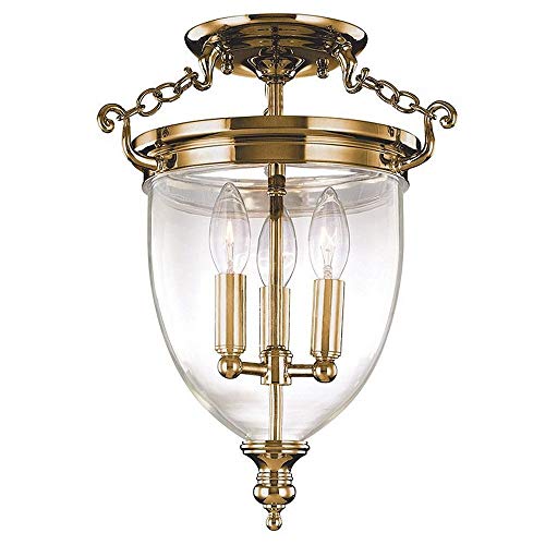 Hudson Valley 140-AGB Hanover Three Light Semi Flush Mount, Aged Brass Alternate Image.jpg