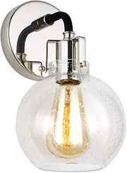 Visual Comfort Studio VS24401PN/TXB Clara One Light Wall Sconce, Polished Nickel/Textured Black Alternate Image.jpg