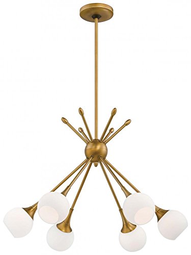 George Kovacs P1806-248 Pontil Six Light Chandelier, Honey Gold Alternate Image.jpg