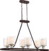 Minka-Lavery 3076-416 Studio 5 Five Light Island Pendant, Painted Bronze W/Natural Brush Alternate Image.jpg