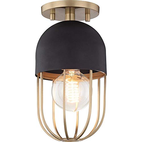 Mitzi H145601-AGB/BK Haley One Light Flush Mount, Aged Brass/Black Alternate Image.jpg