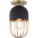 Mitzi H145601-AGB/BK Haley One Light Flush Mount, Aged Brass/Black Alternate Image.jpg