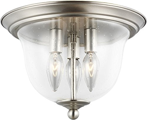 Generation Lighting 7514503EN-962 Belton Three Light Ceiling Flush Mount, Brushed Nickel Alternate Image.jpg