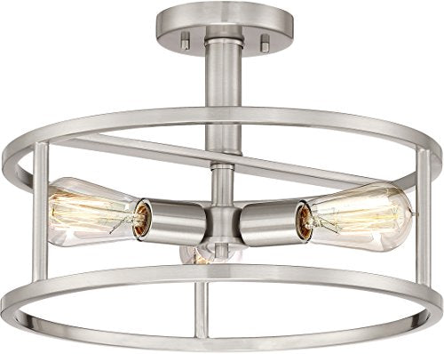 Quoizel NHR1715BN New Harbor Three Light Semi-Flush Mount, Brushed Nickel Alternate Image.jpg