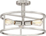 Quoizel NHR1715BN New Harbor Three Light Semi-Flush Mount, Brushed Nickel Alternate Image.jpg