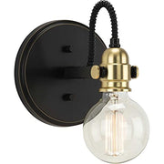 Progress P300189-020 Axle Collection One-Light Antique Bronze Vintage Style Bath Vanity Wall Light Alternate Image.jpg
