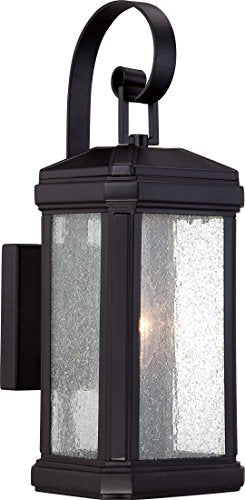 Quoizel TML8405K Trumbull One Light Outdoor Wall Lantern, Mystic Black Alternate Image.jpg