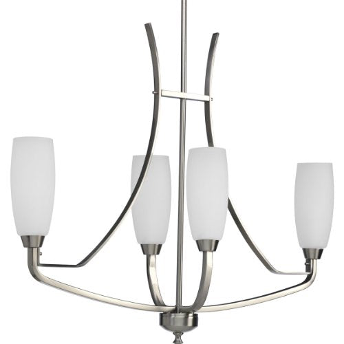 Progress P4435-09 Wisten Collection Four-Light Brushed Nickel Etched Glass Modern Chandelier Light Alternate Image.jpg