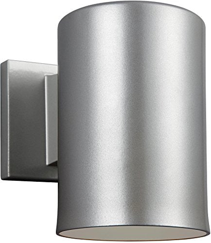 Visual Comfort Studio 8313801EN3-753 Outdoor Cylinders One Light Outdoor Wall Lantern, Painted Brushed Nickel Alternate Image.jpg