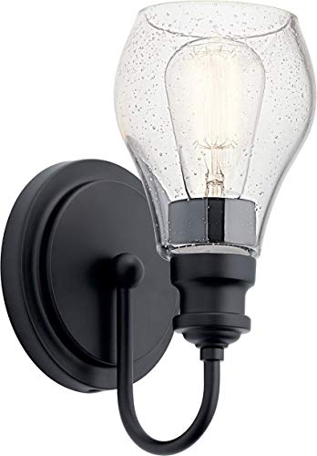 Kichler 45390BK Greenbrier One Light Wall Sconce, Black Alternate Image 4.jpg