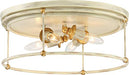 Minka-Lavery 1040-701 Westchester County Four Light Flush Mount, Farm House White W/ Gilded Gold Leaf Alternate Image.jpg