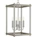 Progress P500088-009 Fontayne Collection Four-Light Brushed Nickel Farmhouse Pendant Light Alternate Image.jpg