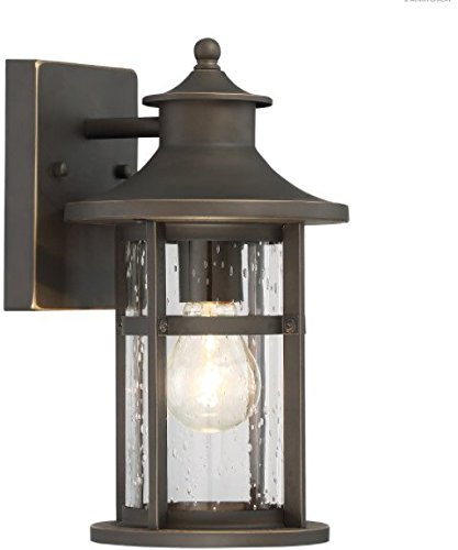 Minka-Lavery 72551-143C Highland Ridge One Light Outdoor Wall Lamp, Oil Rubbed Bronze W/ Gold Highlights Alternate Image.jpg