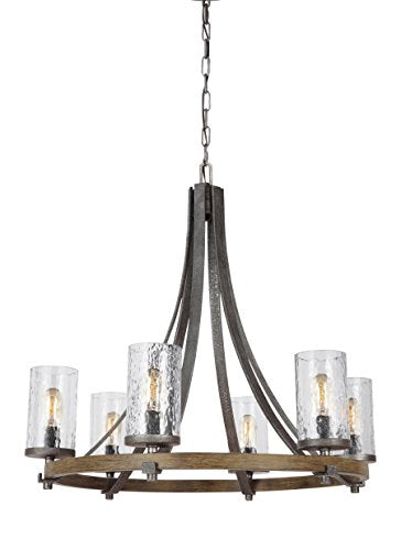 Visual Comfort Studio F3134/6DWK/SGM Angelo Six Light Chandelier, Distressed Weathered Oak / Slate Grey Metal Alternate Image.jpg