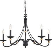 Minka-Lavery 1044-677 Westchester County Five Light Chandelier, Sand Coal With Skyline Gold Leaf Alternate Image.jpg