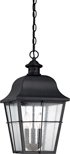 Quoizel MHE1910K Millhouse Three Light Outdoor Hanging Lantern, Mystic Black Alternate Image.jpg