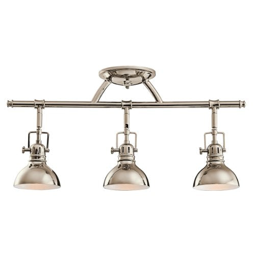 Kichler 7050PN Hatteras Bay Three Light Rail Light, Polished Nickel Alternate Image.jpg