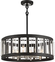Minka-Lavery 5495-729 Majestic Splendor Six Light Pendant, Sand Coal And Polished Nickel Alternate Image.jpg