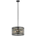 Kichler 44075BK Aldergate Three Light Pendant/Semi Flush Mount, Black Alternate Image.jpg