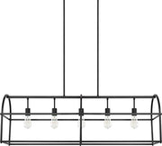 Capital Lighting 825751MB Aubrey Five Light Island Pendant, Matte Black Alternate Image.jpg