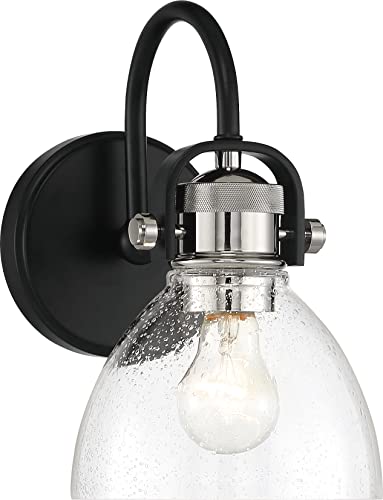 Minka-Lavery 3361-572 Monico One Light Bath, Coal w/Polished Nickel Highlights Alternate Image.jpg