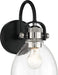 Minka-Lavery 3361-572 Monico One Light Bath, Coal w/Polished Nickel Highlights Alternate Image.jpg