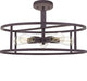 Quoizel NHR1720WT New Harbor Five Light Semi-Flush Mount, Western Bronze Alternate Image 3.jpg