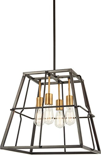 Minka-Lavery 4763-416 Keeley Calle Four Light Pendant, Painted Bronze W/Natural Brush Alternate Image.jpg