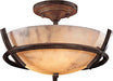 Minka-Lavery 687-14 Calavera Three Light Semi Flush Mount, Nutmeg Alternate Image.jpg