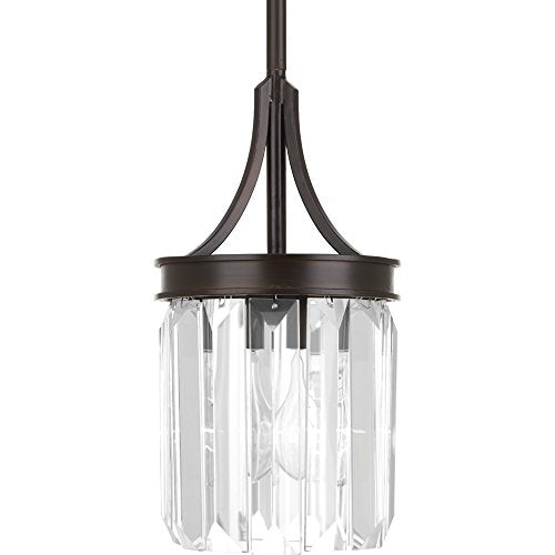 Progress P5320-20 Glimmer Collection One-Light Antique Bronze Clear Glass Luxe Pendant Light Alternate Image.jpg