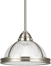 Generation Lighting 65060EN3-962 Pratt Street Prismatic One Light Pendant, Brushed Nickel Alternate Image.jpg