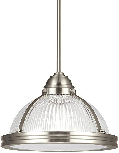 Generation Lighting 65060EN3-962 Pratt Street Prismatic One Light Pendant, Brushed Nickel Alternate Image.jpg