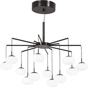 George Kovacs P8238-671-L George's Web LED Chandelier(Convertible To Semi Flush), Bronze W/Gold Dust Alternate Image.jpg
