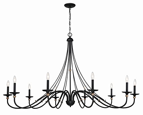 Minka-Lavery 1038-677 Westchester County Ten Light Chandelier, Sand Coal With Skyline Gold Leaf Alternate Image.jpg