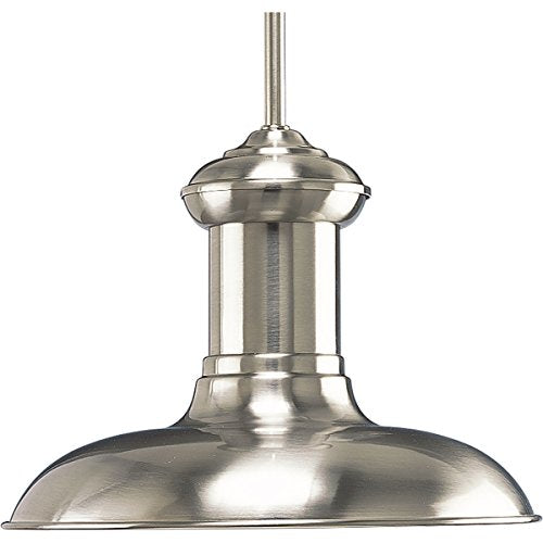 Progress P5024-0930K9 Brookside LED Collection Brushed Nickel Spun Metal Shade Coastal LED Pendant Light Alternate Image.jpg