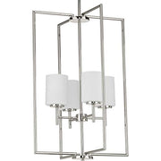 Progress P500206-104 Replay Collection Four-Light Polished Nickel Etched White Glass Modern Pendant Light Alternate Image.jpg