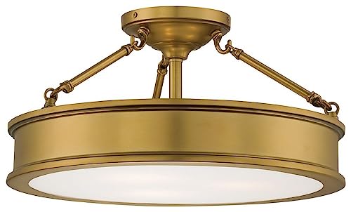 Minka-Lavery 4177-249 Harbour Point Three Light Semi Flush Mount, Liberty Gold Alternate Image.jpg