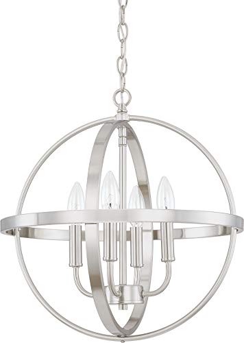 Capital Lighting 317541BN Hartwell Four Light Pendant, Brushed Nickel Alternate Image.jpg