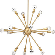 Progress P400041-109 Ion Collection Sixteen-Light Brushed Bronze Mid-Century Modern Chandelier Light Alternate Image.jpg