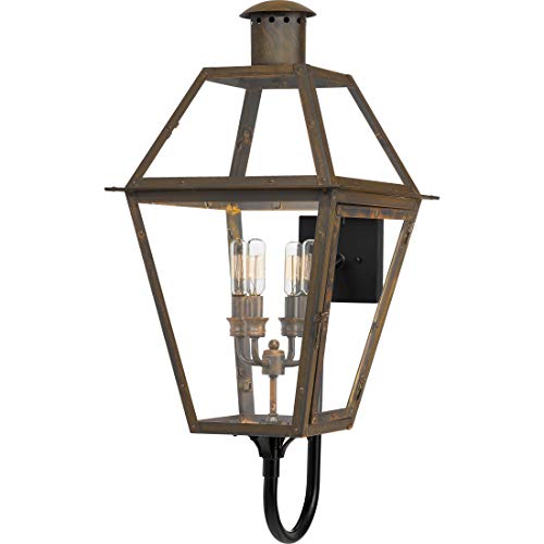 Quoizel RO8414IZ Rue De Royal Four Light Outdoor Wall Lantern, Industrial Bronze Alternate Image.jpg