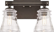 Minka-Lavery 2732-709 Graham Avenue Two Light Bath, Smoked Iron And Brushed Nickel Alternate Image.jpg