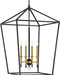 Minka-Lavery 2105-726 Townhall Four Light Pendant, Coal And Soft Brass Alternate Image.jpg