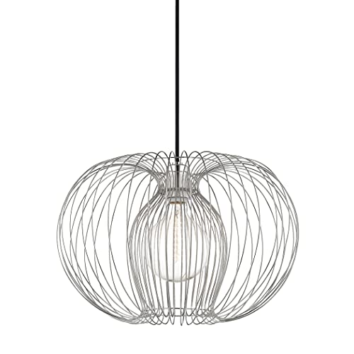 Mitzi H181701L-PN Jasmine One Light Pendant, Polished Nickel Alternate Image.jpg