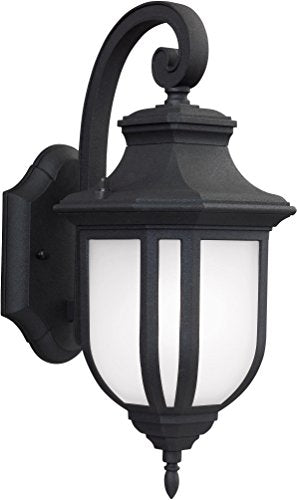 Generation Lighting 8636301EN3-12 Childress One Light Outdoor Wall Lantern, Black Alternate Image.jpg