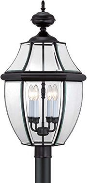 Quoizel NY9045K Newbury Four Light Outdoor Post Mount, Mystic Black Alternate Image.jpg
