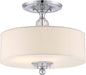 Quoizel DW1717C Downtown Three Light Semi-Flush Mount, Polished Chrome Alternate Image 3.jpg