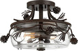 Minka-Lavery 2753-694 Ponderosa Ridge Two Light Semi Flush Mount, Weathered Spruce w/ Silver Alternate Image.jpg