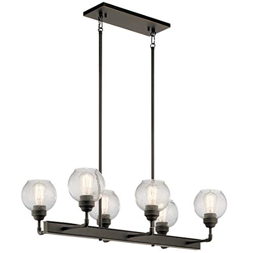 Kichler 43994OZ Niles Six Light Linear Chandelier, Olde Bronze Alternate Image.jpg